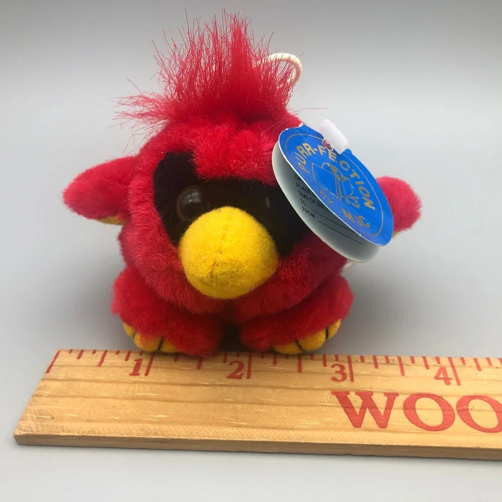 Vintage Purr-Fection MJC Red Cardinal Plush Baby Bandit Cushy Critter 1999 2849M